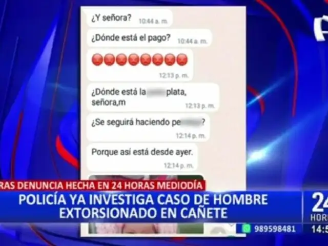 Préstamos “Gota a Gota”: Policía investiga caso de hombre víctima de extorsión en Cañete