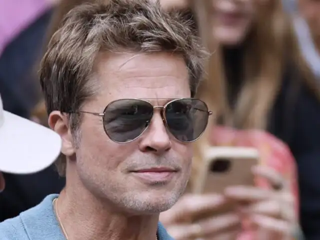 Brad Pitt estuvo presente en Wimbledon y sorprendió a los fans con su look