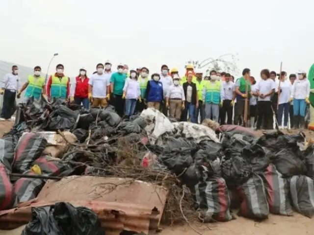 Recolectan más de 20 toneladas de residuos en campaña “Perú Limpio-Chuya Chuya Perú” en el río Chillón