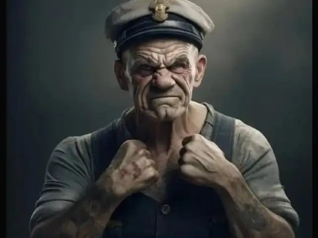 ¿Recuerda a Popeye el marino? Así luciría en la vida real, según la inteligencia artificial