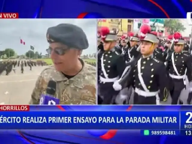 Desfile por Fiestas Patrias: Ejército del Perú realiza ensayo previo a Parada Militar