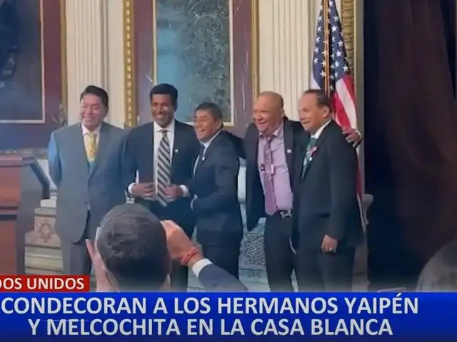 Orgullo peruano: Hermanos Yaipén reciben condecoración en la Casa Blanca