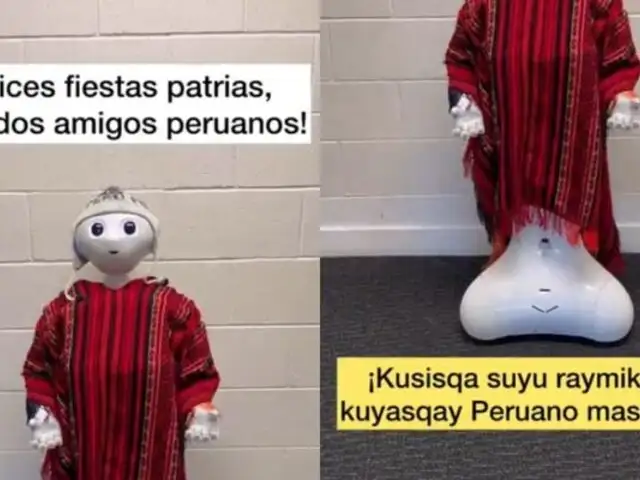 Robot de la Universidad de Canberra en Australia envía saludo en quechua por Fiestas Patrias del Perú