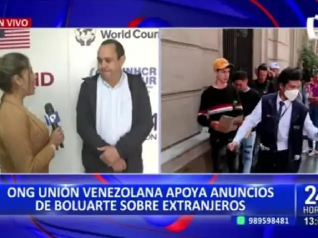 Extranjeros irregulares en Perú: ONG Unión Venezolana respalda anuncios de presidenta