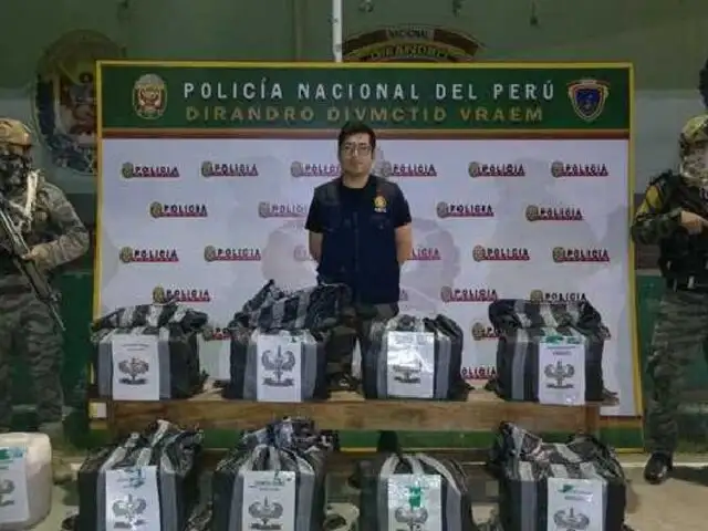 Golpe al narcotráfico: Fiscalía y Policía Antidrogas decomisan 477 kilos de cocaína en el Vraem
