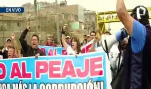 Puente Piedra: vecinos intentan tomar Panamericana Norte en protesta para retiro de peajes