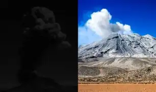 Volcán Ubinas registró nuevamente una fuerte explosión: emisión de cenizas y bloques balísticos
