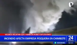 Alerta en Chimbote: se reportó incendio en empresa pesquera