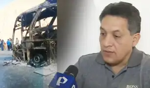 Familias denuncian que bus donde viajaban se incendió y los dejaron abandonados en carretera