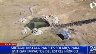 Puno: Midagri instala paneles solares para mitigar impactos del estrés hídrico
