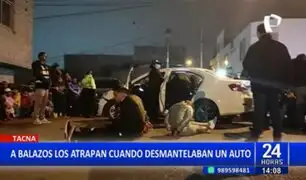Tacna: A balazos capturan a ladrones de autopartes