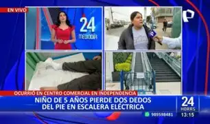 Tragedia en Independencia: Niño pierde 2 dedos del pie en escalera eléctrica de centro comercial