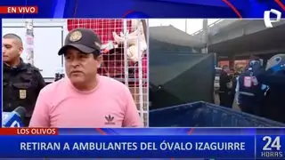 Los Olivos: ambulantes piden ser reubicados tras ser desalojados del ovalo Izaguirre