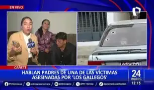 Sicariato en Cañete: Hablan familiares de víctimas de “Los Gallegos”