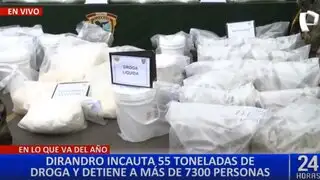 Dirandro logró incautan 55 toneladas de droga en lo que va del año