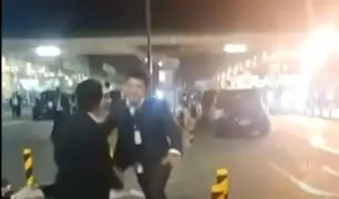 Taxistas protagonizan pelea en exteriores del Aeropuerto Jorge Chávez