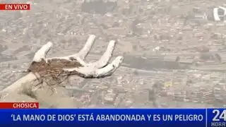 Chosica: obra de construcción de “La mano de Dios” está abandonada