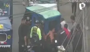 El Agustino: se amarra a su mototaxi para evitar ser intervenido tras agredir a trabajador de limpieza