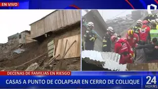Comas: casas a punto de colapsar en cerro de Collique