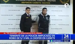 Cae "Tío Ramírez" en el Rímac: Policía participó en robo de 3 mil soles a chofer en Cañete