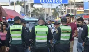 PNP intensifica operativos de control de identidad en paso fronterizo entre Perú y Ecuador