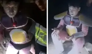 Freezer se cayó en una cueva en Huancavelica: tiktoker fue rescatado por serenos
