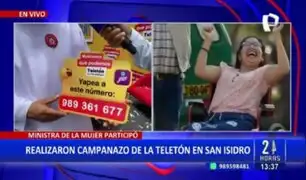 Teletón 2023 inicia con tradicional campanazo en San Isidro