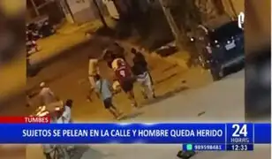 Golpean con piedra en la cabeza a hombre en medio de pelea callejera