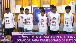 Niños del distrito del Rímac viajaron a Suecia y Ecuador para participar en campeonatos de futbol