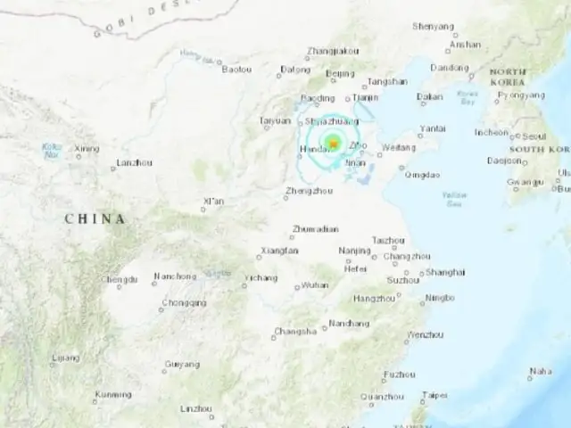 China: sismo de magnitud 5.5 en el este del país deja 21 heridos