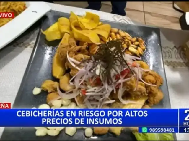 Cevicherías perjudicadas por altos precios de insumos