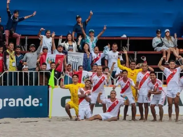 Selección peruana goleó a Argentina en el campeonato sub-20 de fútbol playa