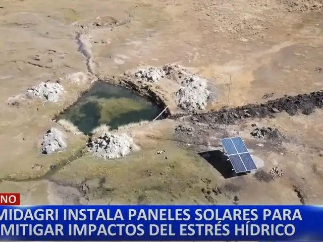Puno: Midagri instala paneles solares para mitigar impactos del estrés hídrico