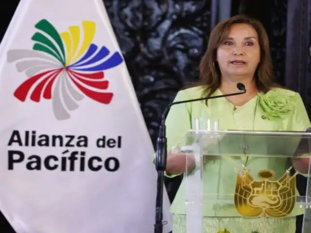 Dina Boluarte lideró ceremonia de la presidencia pro tempore de la Alianza del Pacifico