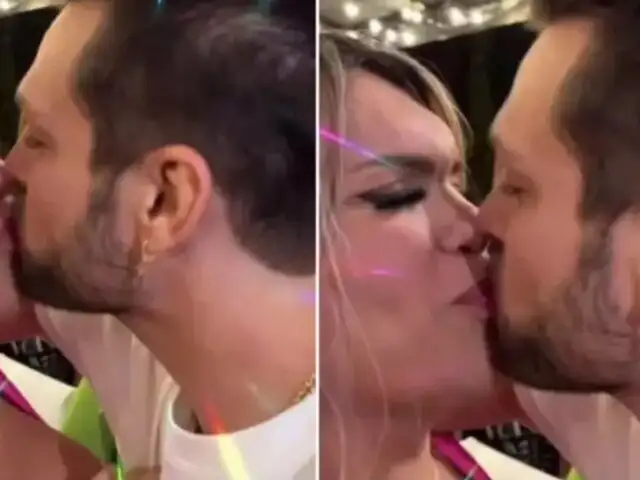¿Le declaró su amor? Nicola Porcella y Wendy Guevara se besan en fiesta de Galilea Montijo