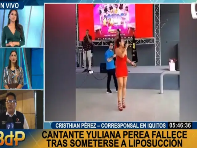 Yuliana Perea muere de edema pulmonar tras someterse a una liposucción