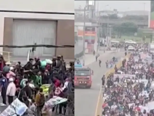 Surco: reportan intenso tráfico por manifestación en Panamericana Sur