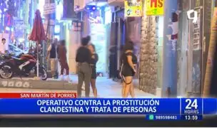 Realizan operativo contra prostitución: detienen 25 meretrices y dos requisitoriados