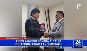 Tacna: Piden sancionar a alcalde de Alto Alianza por condecorar a Evo Morales