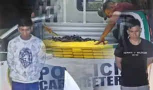 Incautan 138 kilos de cocaína camuflados en un camión en Ayacucho