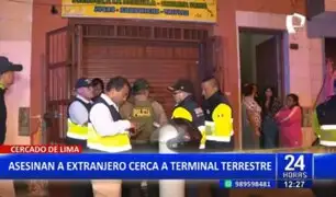 Presunto ajuste de cuentas: Asesinan a extranjero cerca a terminal terrestre en Cercado de Lima