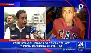 Los Olivos: Capturan a delincuente integrante de la banda “Los Gallinazos de Canta Callao”