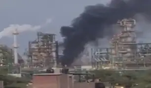 Piura: controlan incendio en la nueva Refinería de Talara en Sullana
