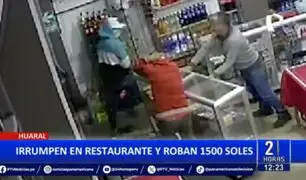 Huaral: Delincuentes irrumpen en restaurante y roban 1500 soles