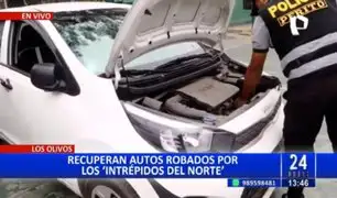 Policía recupera vehículos robados por “Los Intrépidos del Norte”