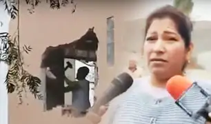Imágenes impactantes: En Huaral mujer demuele su casa tras recibir orden de desalojo