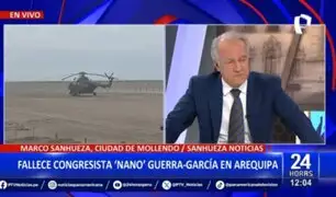 Arequipa: Llega helicóptero que trasladaría restos de Hernando Guerra García