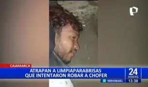 Cajamarca: Vecinos detienen y casi linchan a limpiaparabrisas que intentaron robar a chofer