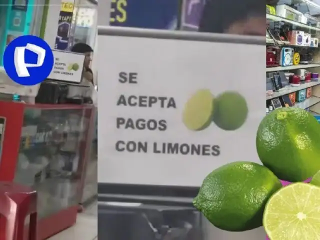 "Acepto pago con limones": así reaccionó un negocio en el Centro de Lima ante alza del precio