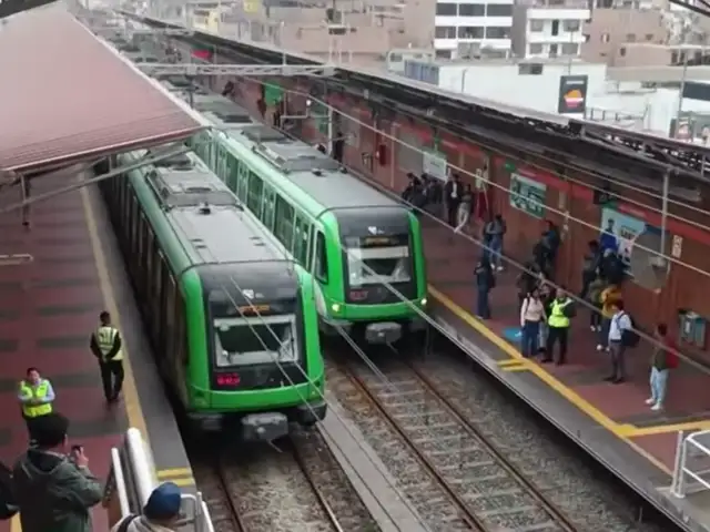 Metro de Lima: pasajeros afectados por suspensión de servicio en estación San Juan